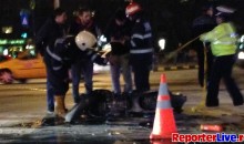 Accident motor intersectie Sincai Bucuresti